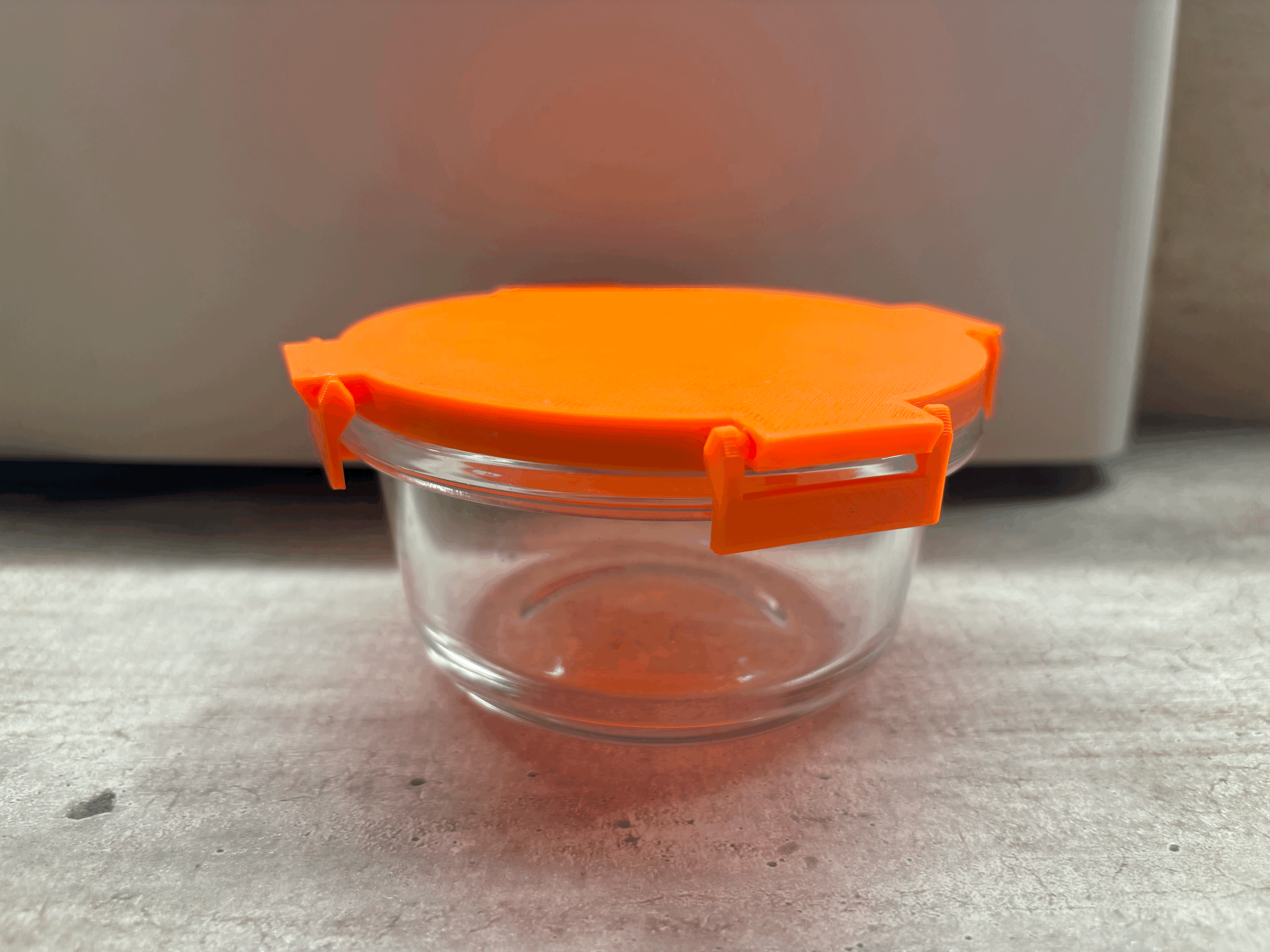 Glass Container Replacement Lid round (88mm) (Vtopmart)