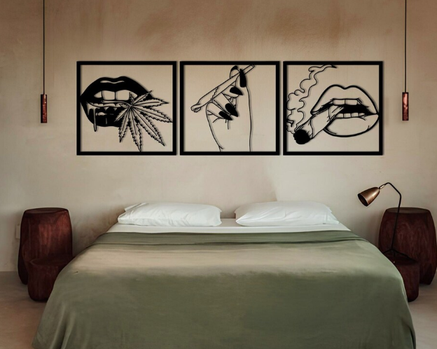 Marijuana Girl Wall Art