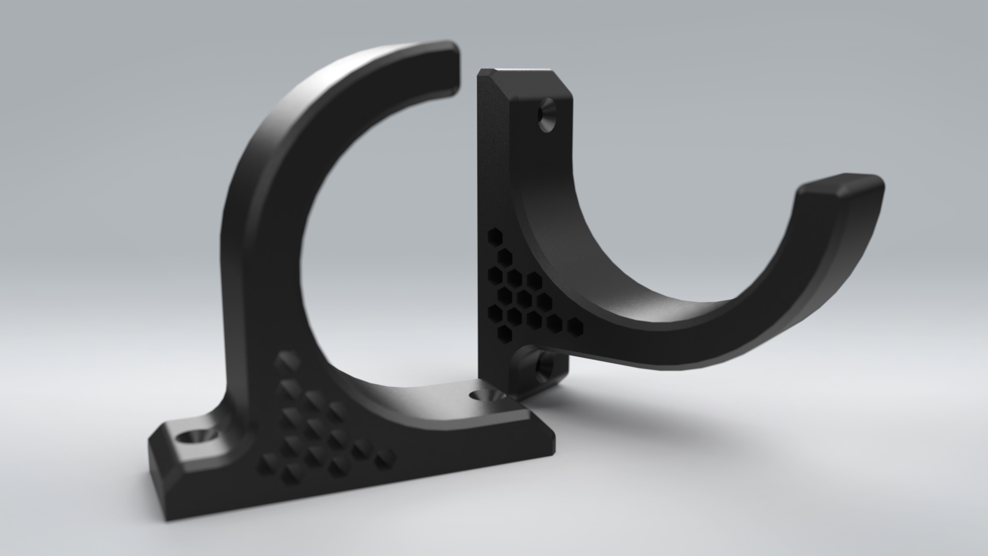 Miniatura 2 do modelo 3D Cable hook / Wall hook (Easy to print)