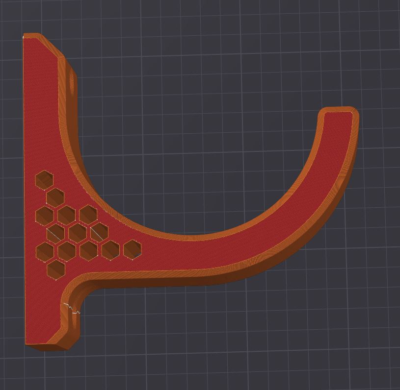 Miniatura 4 do modelo 3D Cable hook / Wall hook (Easy to print)