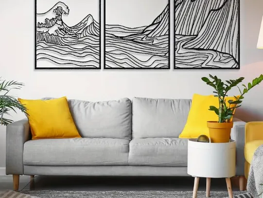 Mountain Wave Wall Art
