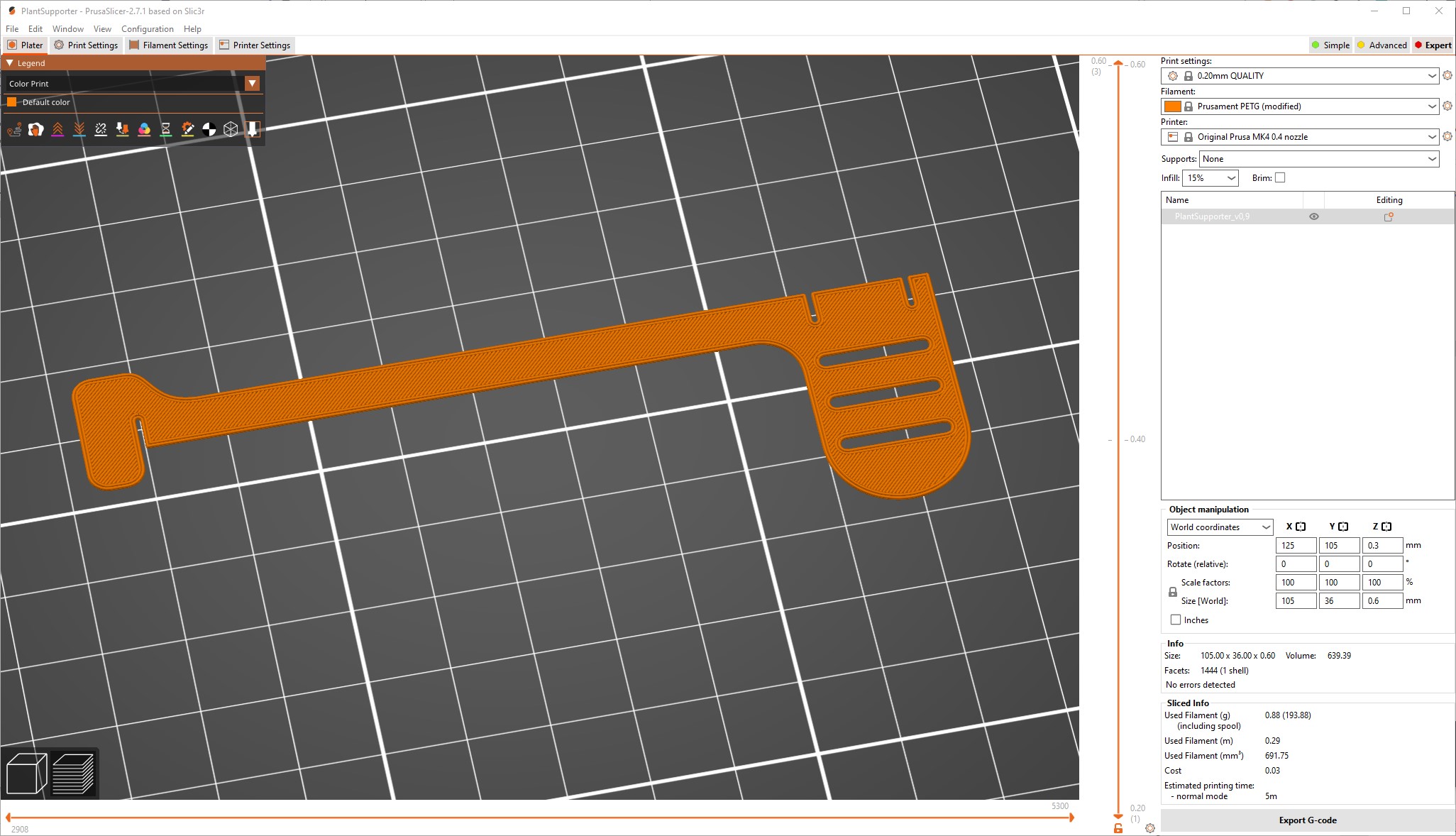 Miniatura 4 do modelo 3D Plant Support Ring