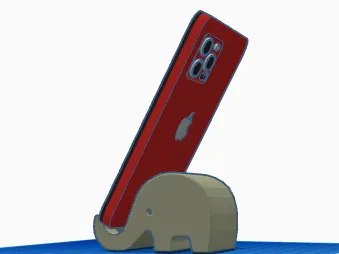 Elephant Phone stand with charger hole