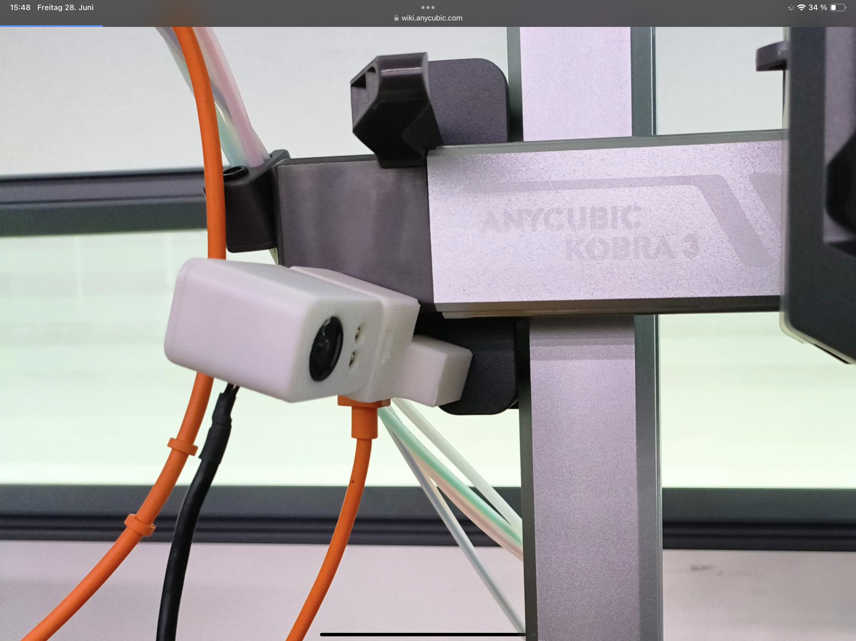 Anycubic Kobra 3 Camaraholder
