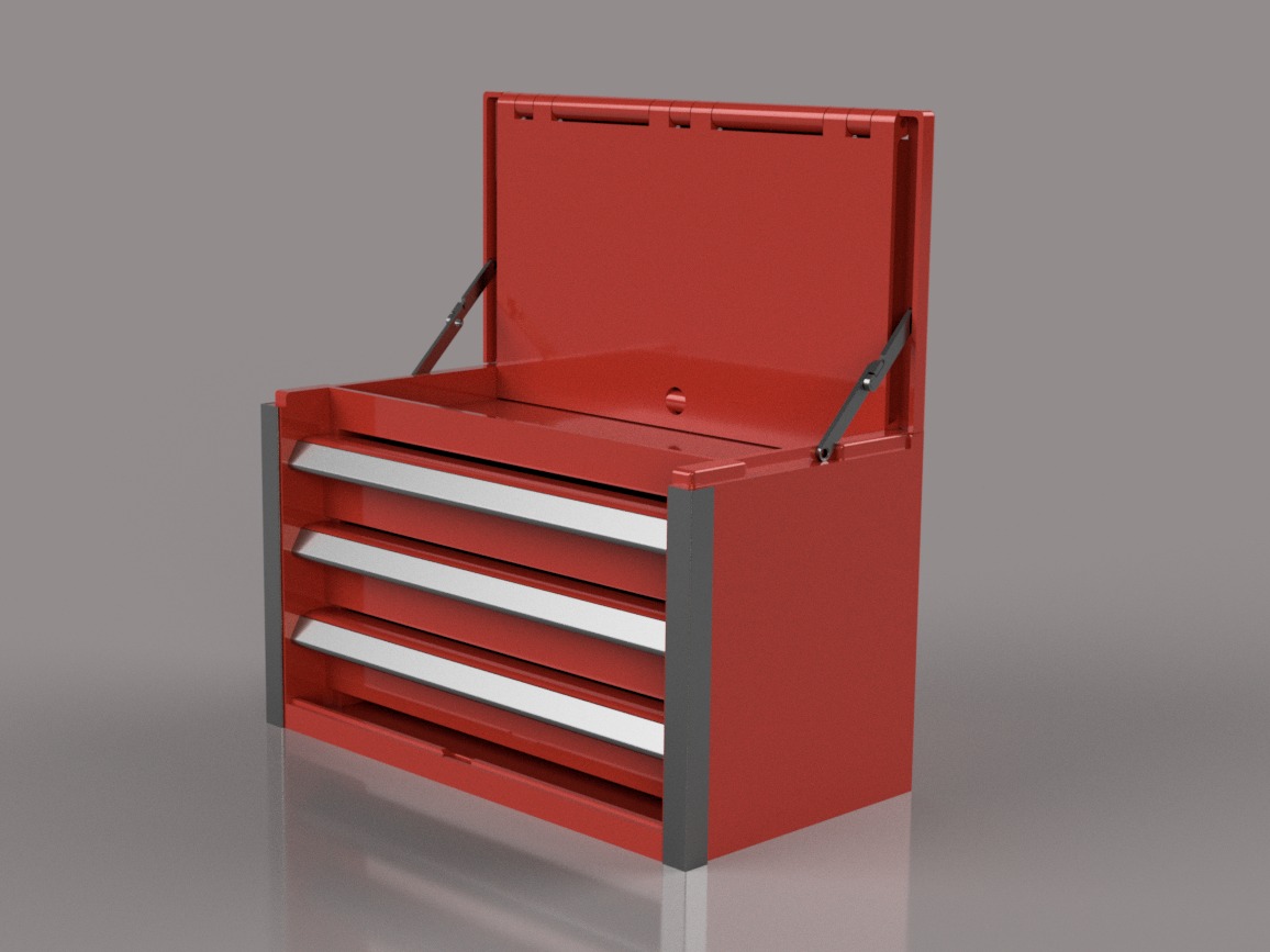Desktop Mini Toolbox - Top Cabinet: 3 Drawer Edition