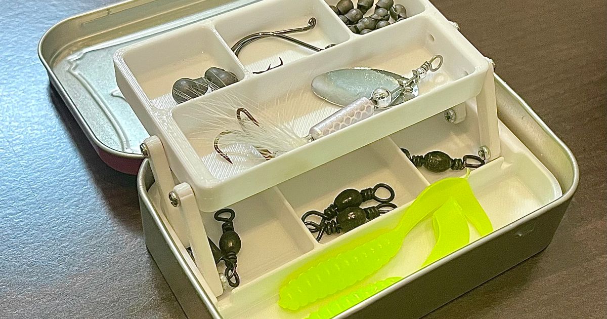 Altoids Fishing Tackle Box Inserts with Nesting Hinges by HoolyHoo ...