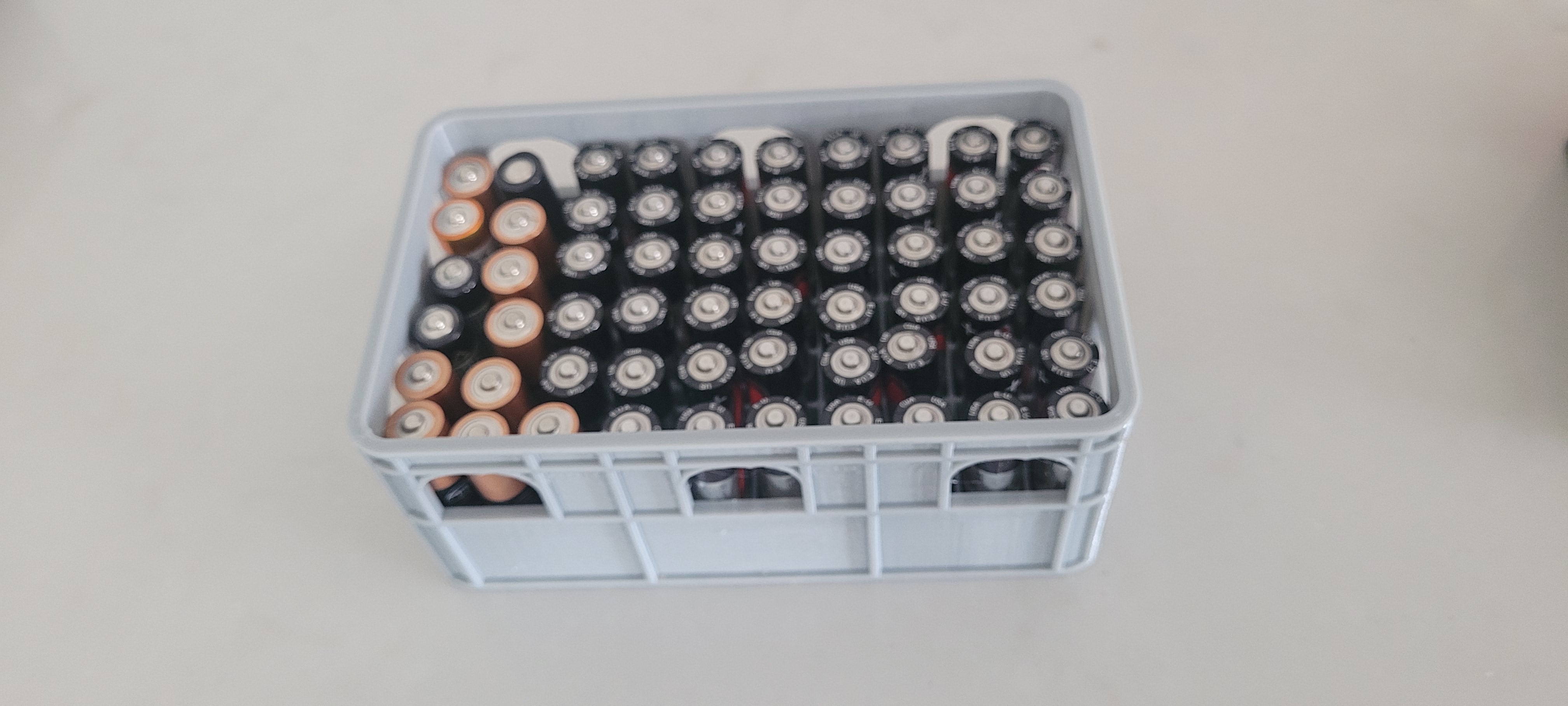 Battery Crates for AA, AAA, C and 9V - large quantity