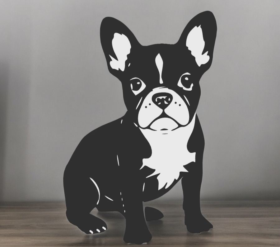 2D dog wallart decoration by Rott3D | Download free STL model ...