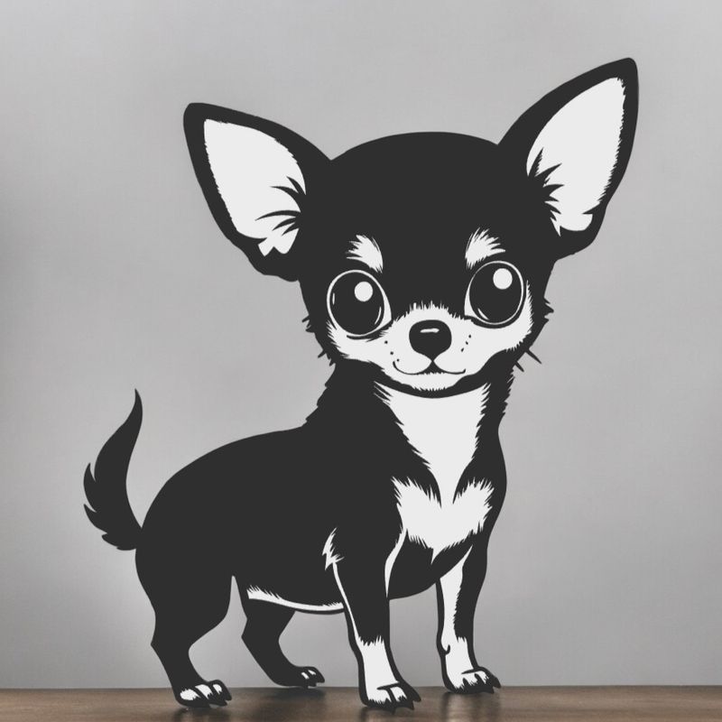 2D dog wallart decoration by Rott3D | Download free STL model ...