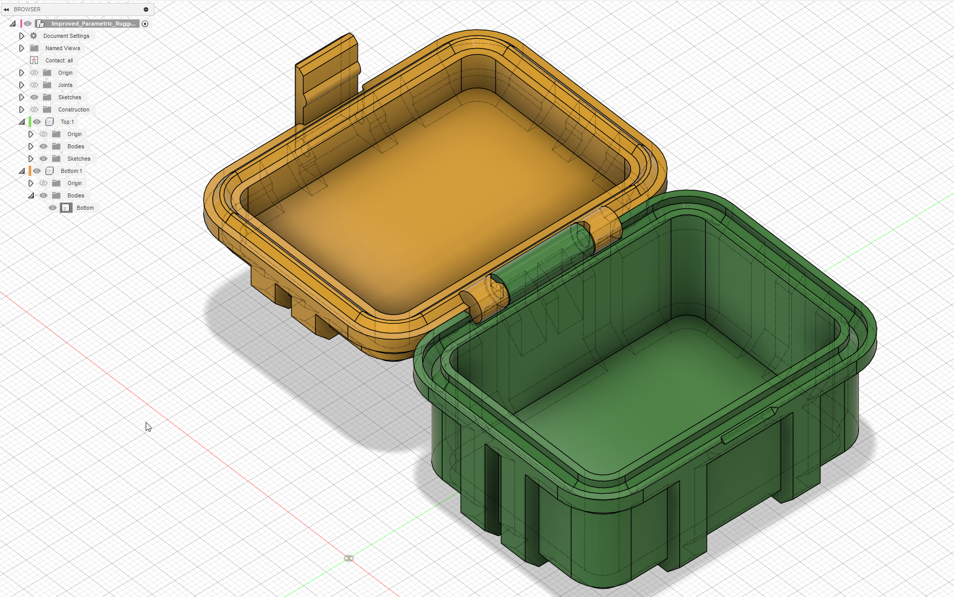 Improved Parametric Rugged Box