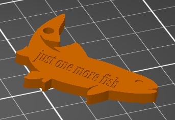Fish keychain