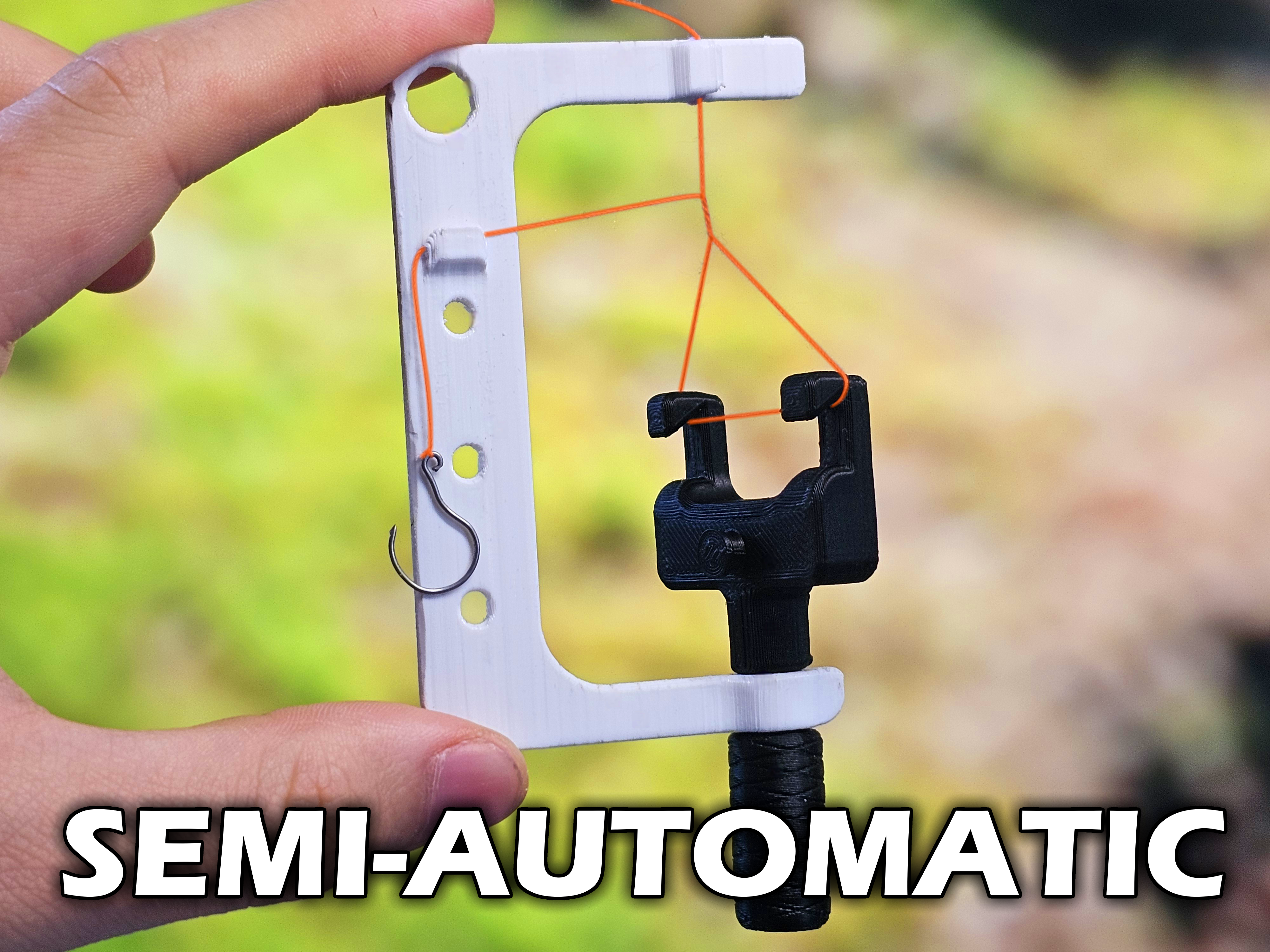 Semi-automatic Hook line Knotter