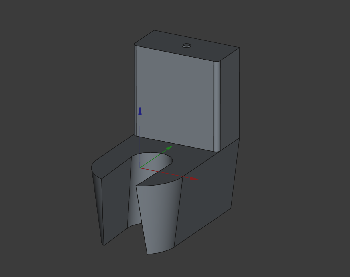 Toiletish toothbrush holder