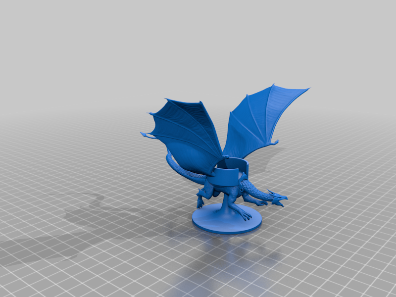 Dragonel Mount for minature by EdwinD | Download free STL model ...