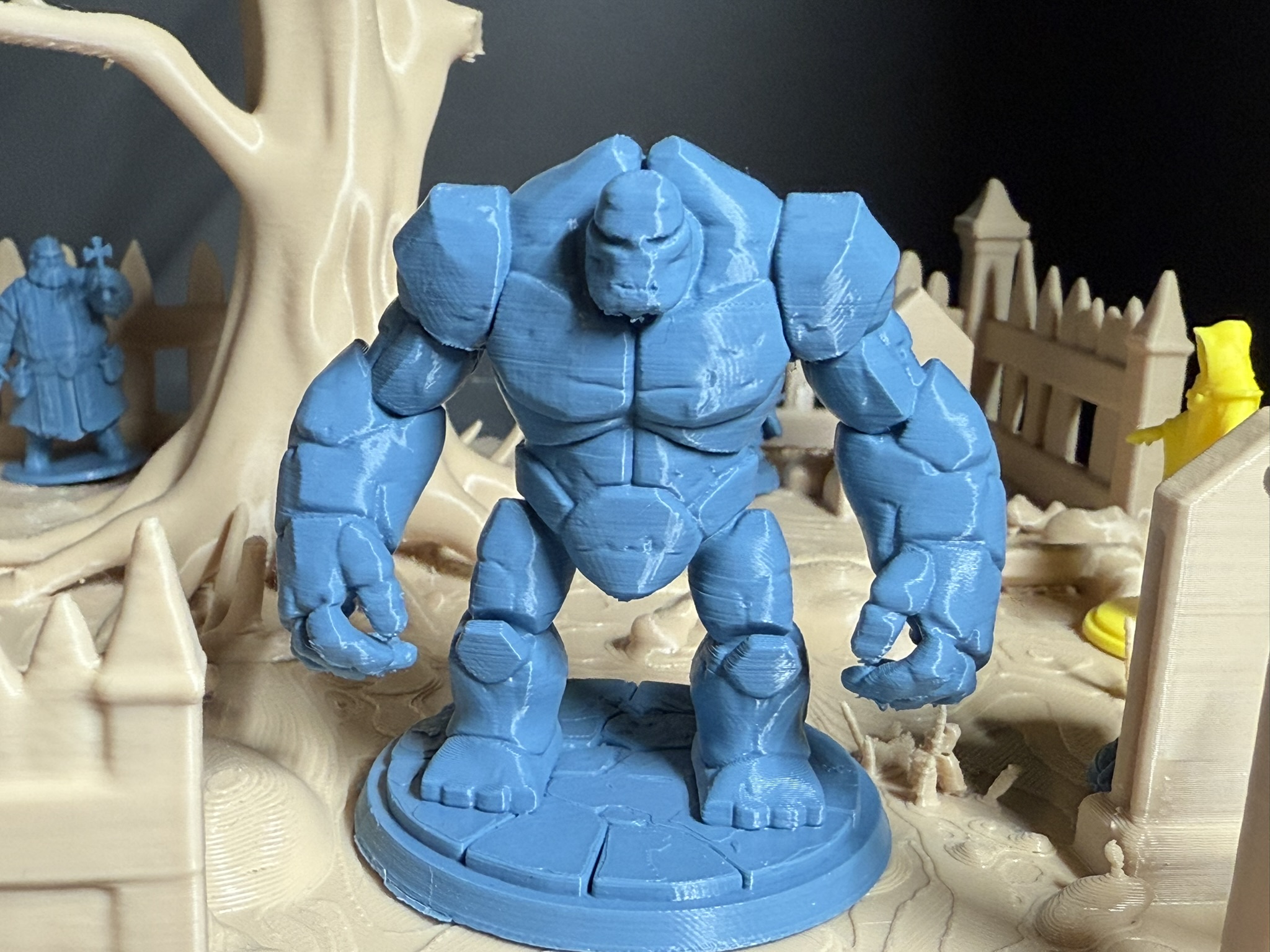 Stone golem for the game Dungeons and Dragons DND