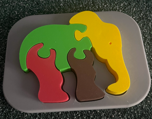 Elephant puzzle for kids