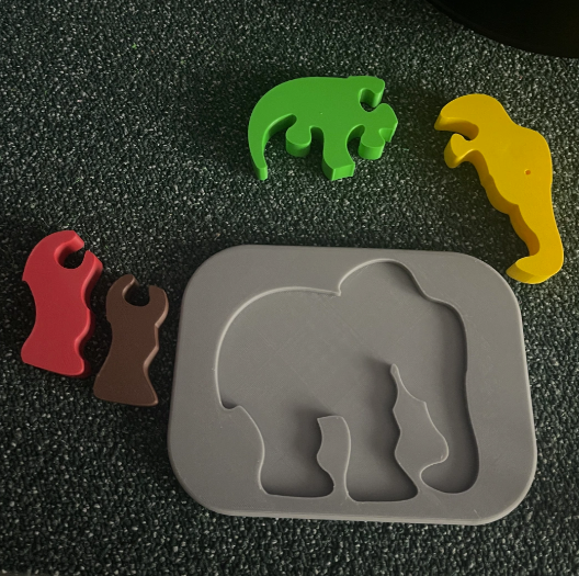 Elephant puzzle for kids by ideat0m | Download free STL model ...