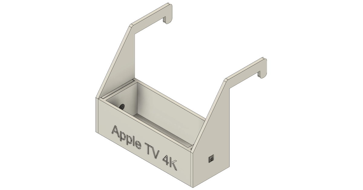 Apple TV 4K 32GB 2nd Gen MXGY2LL/A Behind TV Mount by Eebel | Download ...