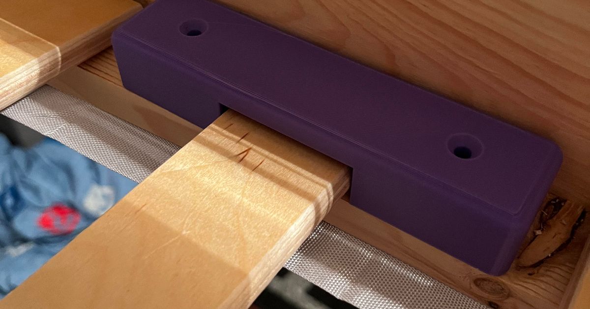 Ikea Bed Slat retaining bracket by Paul Alfano Download free STL