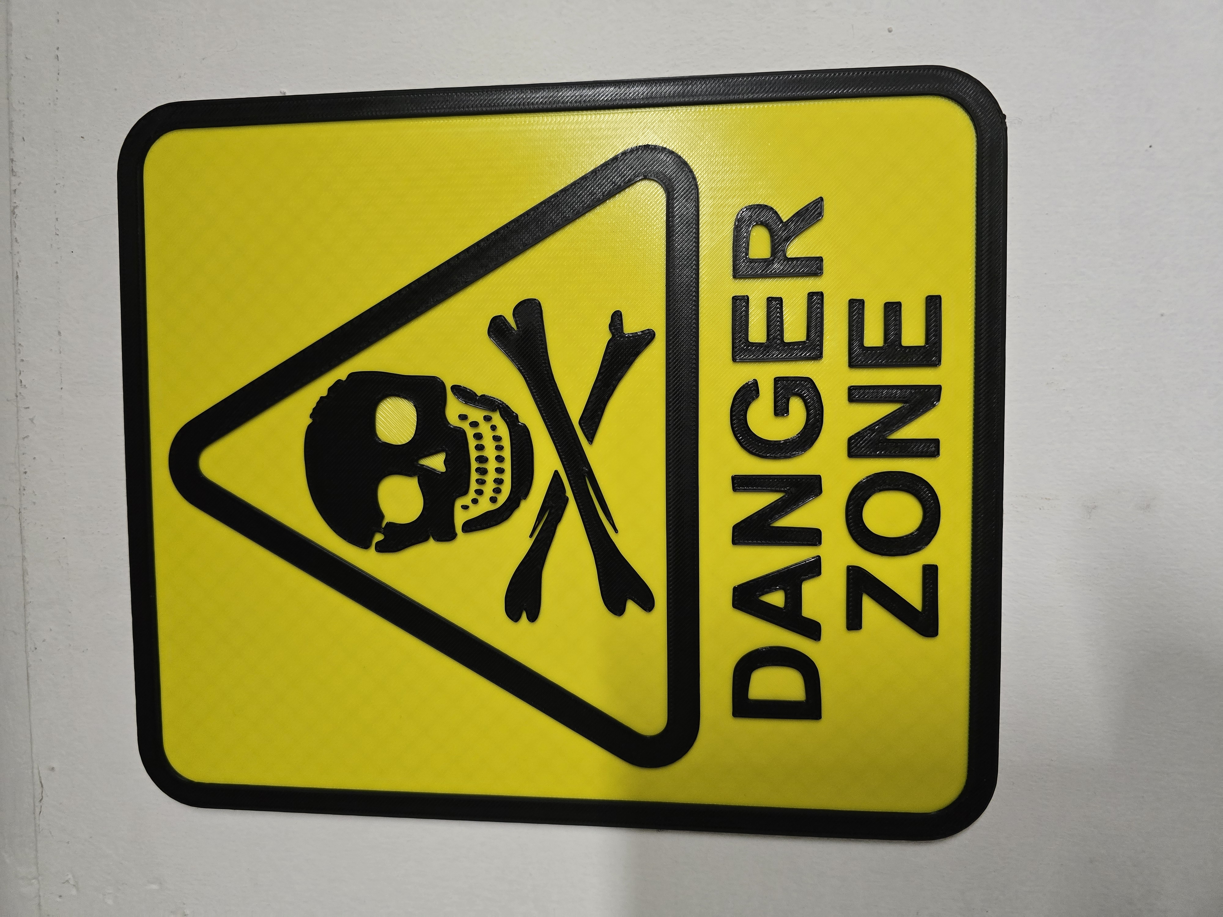 Miniatura 2 do modelo 3D Danger Zone - Sign