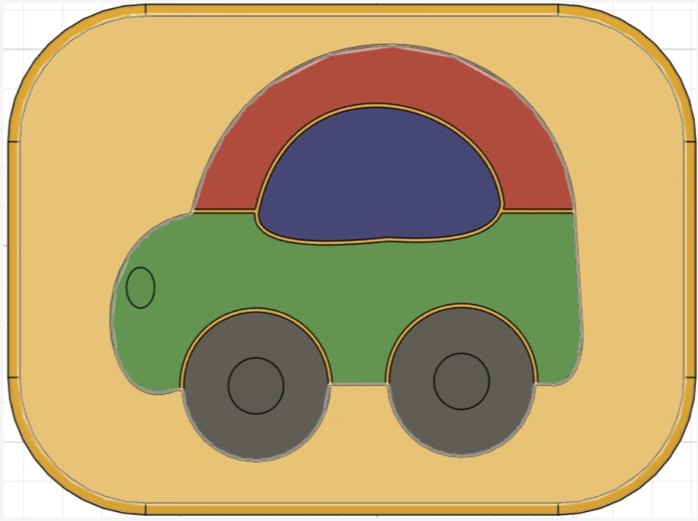 Car Puzzle for Kids by ideat0m | Download free STL model | Printables.com