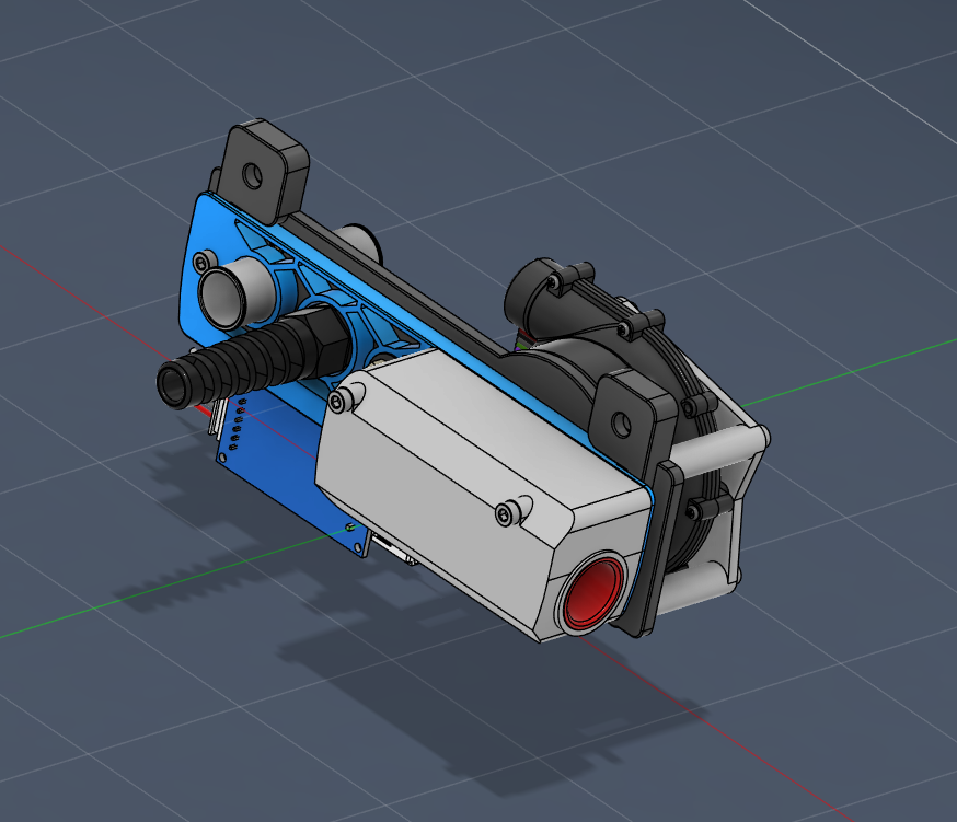 frame for Voron CPAP with muffler W/ PG7 Cable gland.