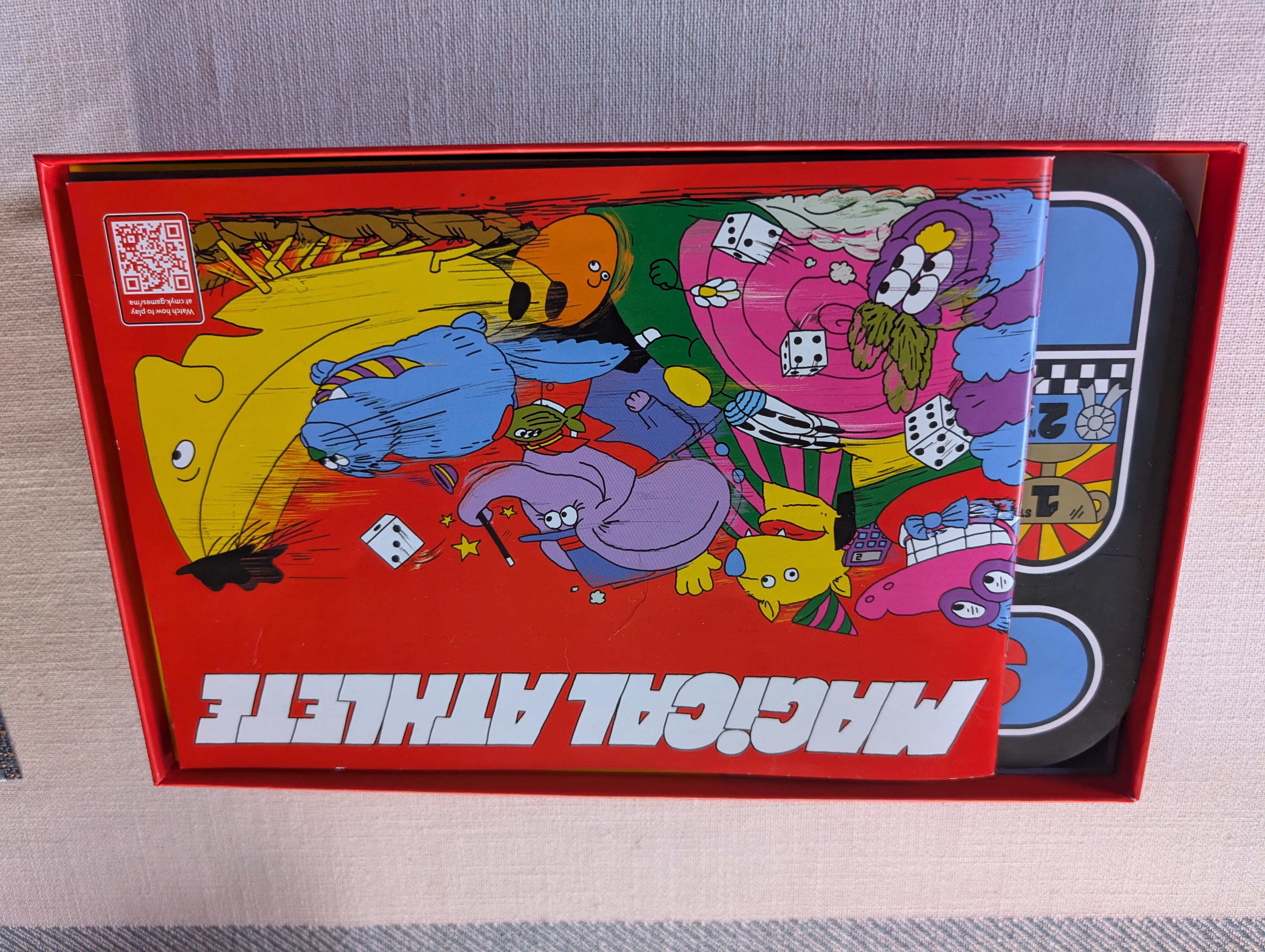 Magical Athlete board game insert