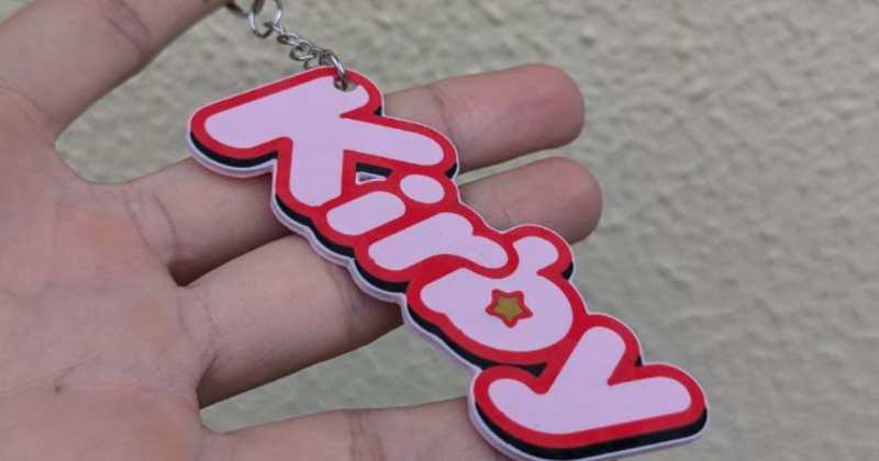 Kirby Logo Keychain by Dani M | Download free STL model | Printables.com