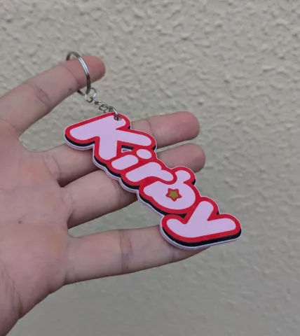 Kirby Logo Keychain