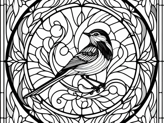 wall art / frottage: Bird in bush (two colours)