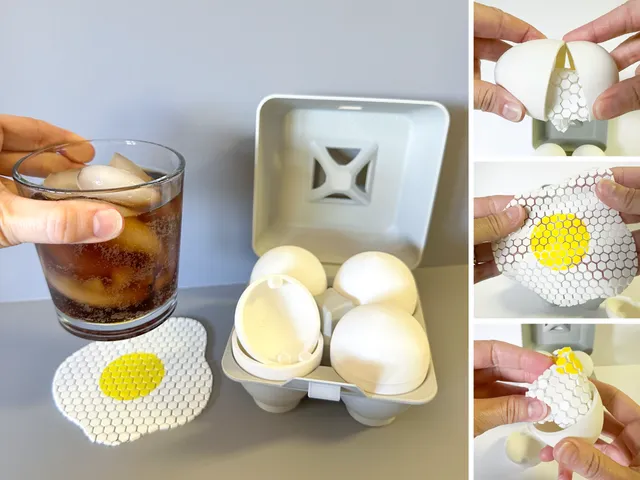 Fidget Fabric Fried Egg Set (requires mesh fabric)