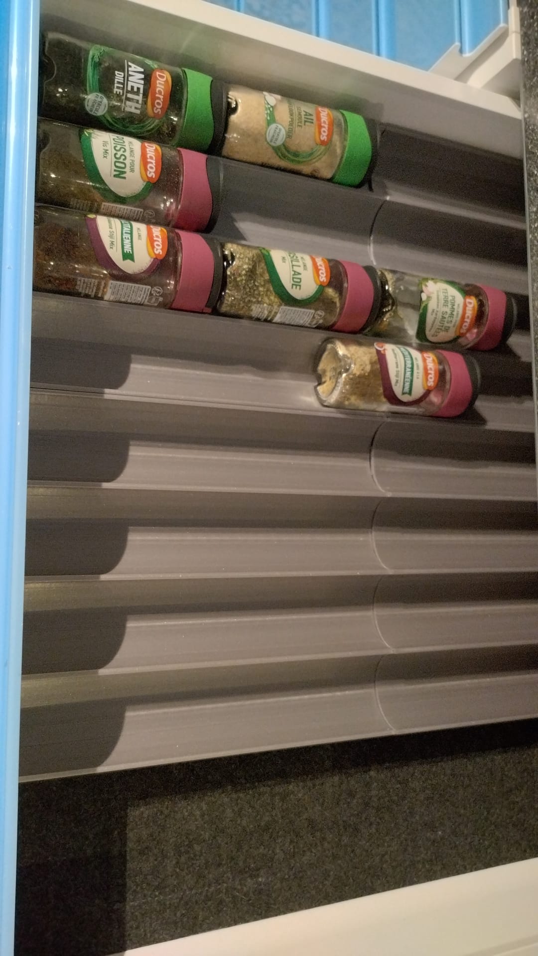 Spice rack for IKEA method drawer