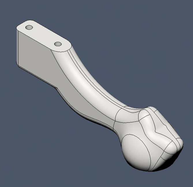 Ball and claw coffee table base stabilisers