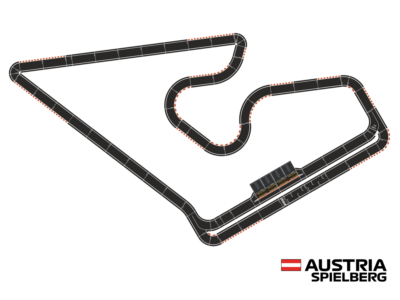 Racing Circuits - building kit - Austria Spielberg Grand Prix