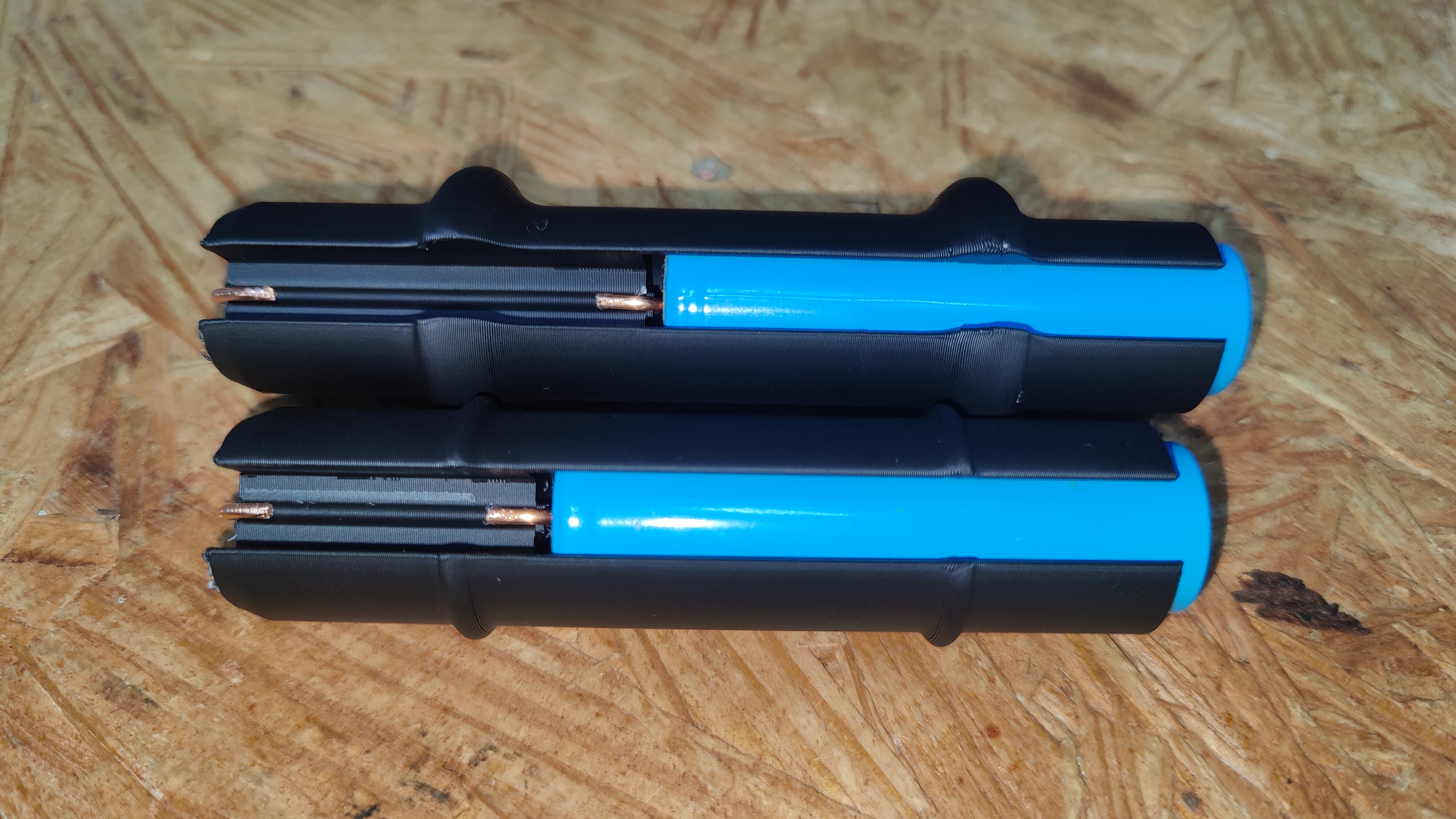 Dual C-cell & D-cell to 18650 Adapters