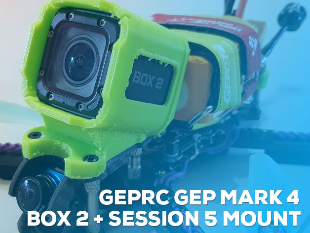 GEPRC GEP MARK 4 MOUNT FOR FOXEER BOX 2 + SESSION 5