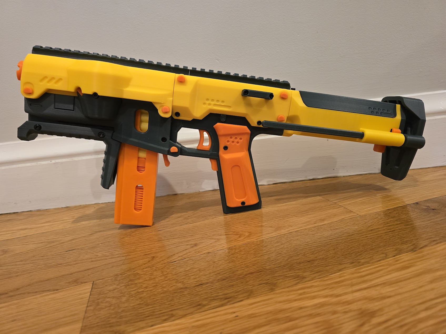 Printable notched stock rails for Protean Modular Takedown Blaster