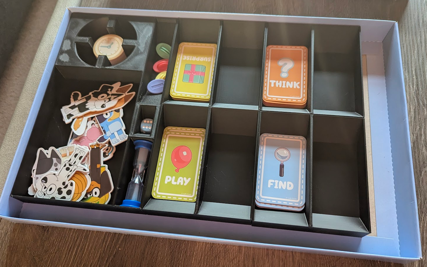 Bluey Scavenger Hunt Board Game Organizer