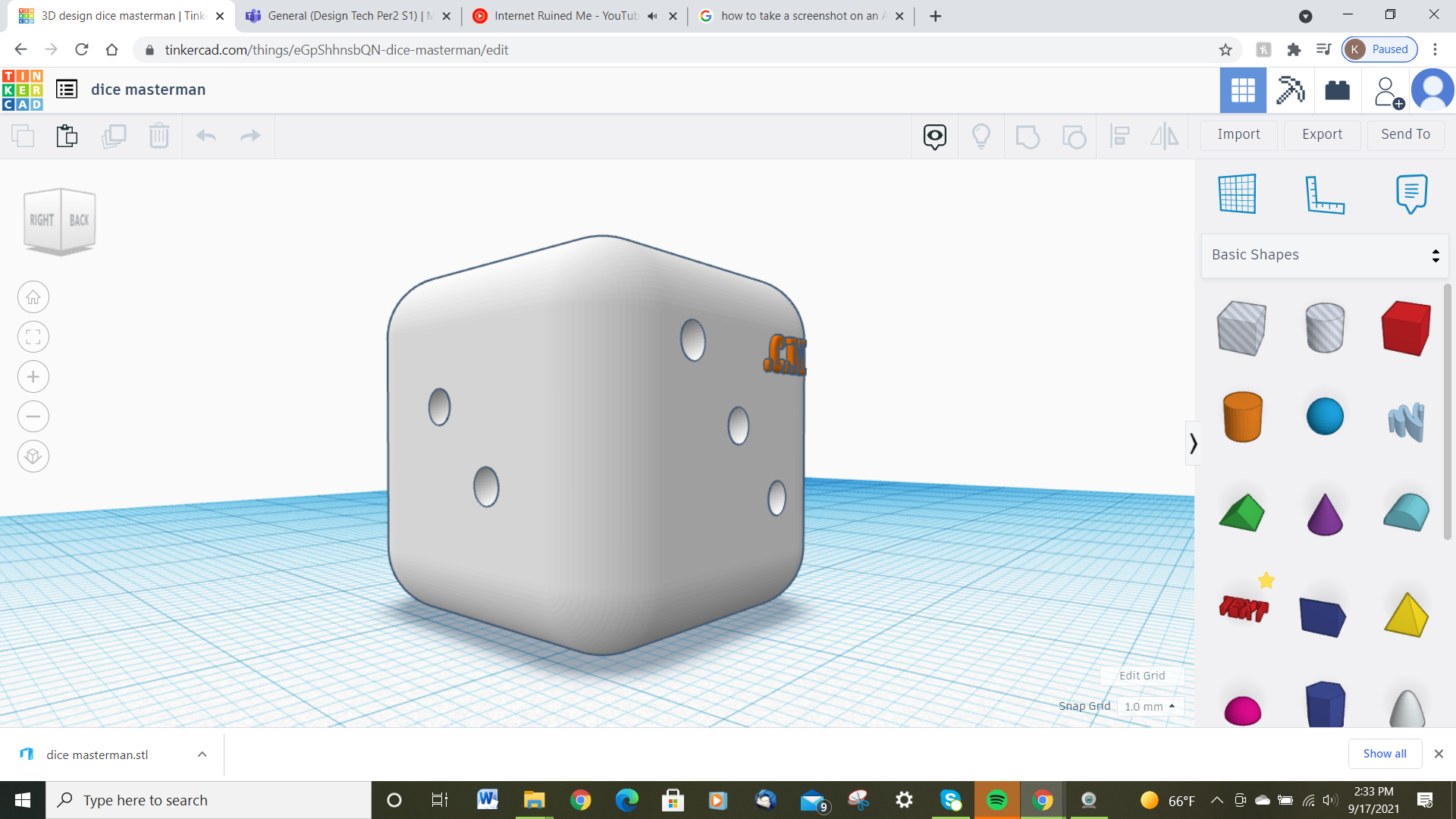 dice