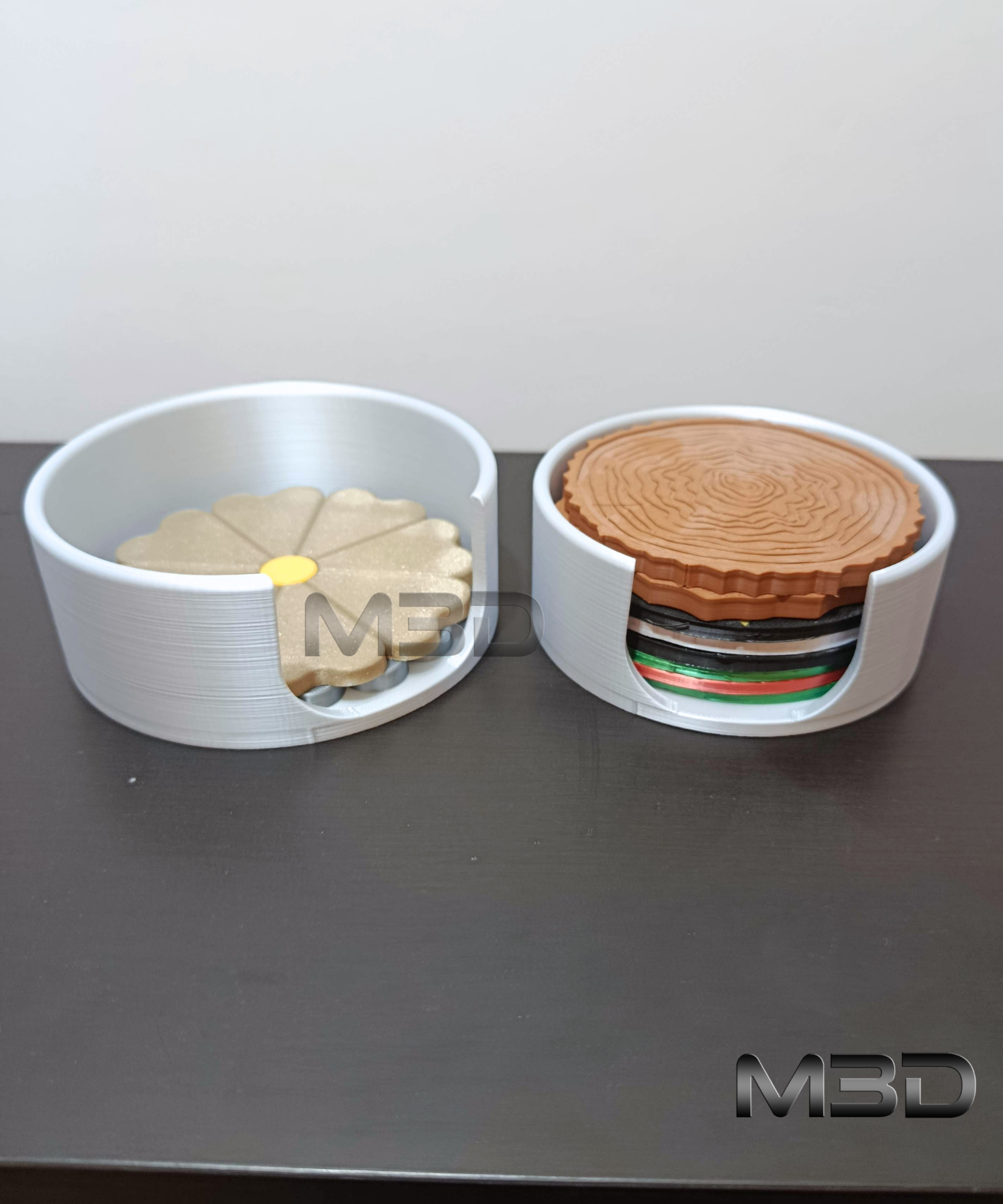 Miniatura 6 do modelo 3D Basic Coaster Set with Holder