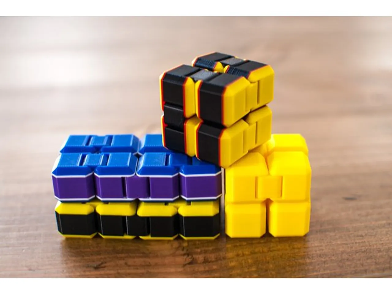 Fidget Cube Stress Reliever Fiddle Cube Infinity Cube 3D printed 