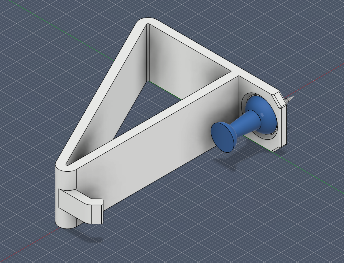 Small Push Pin Hanger by RevHazlett | Download free STL model ...