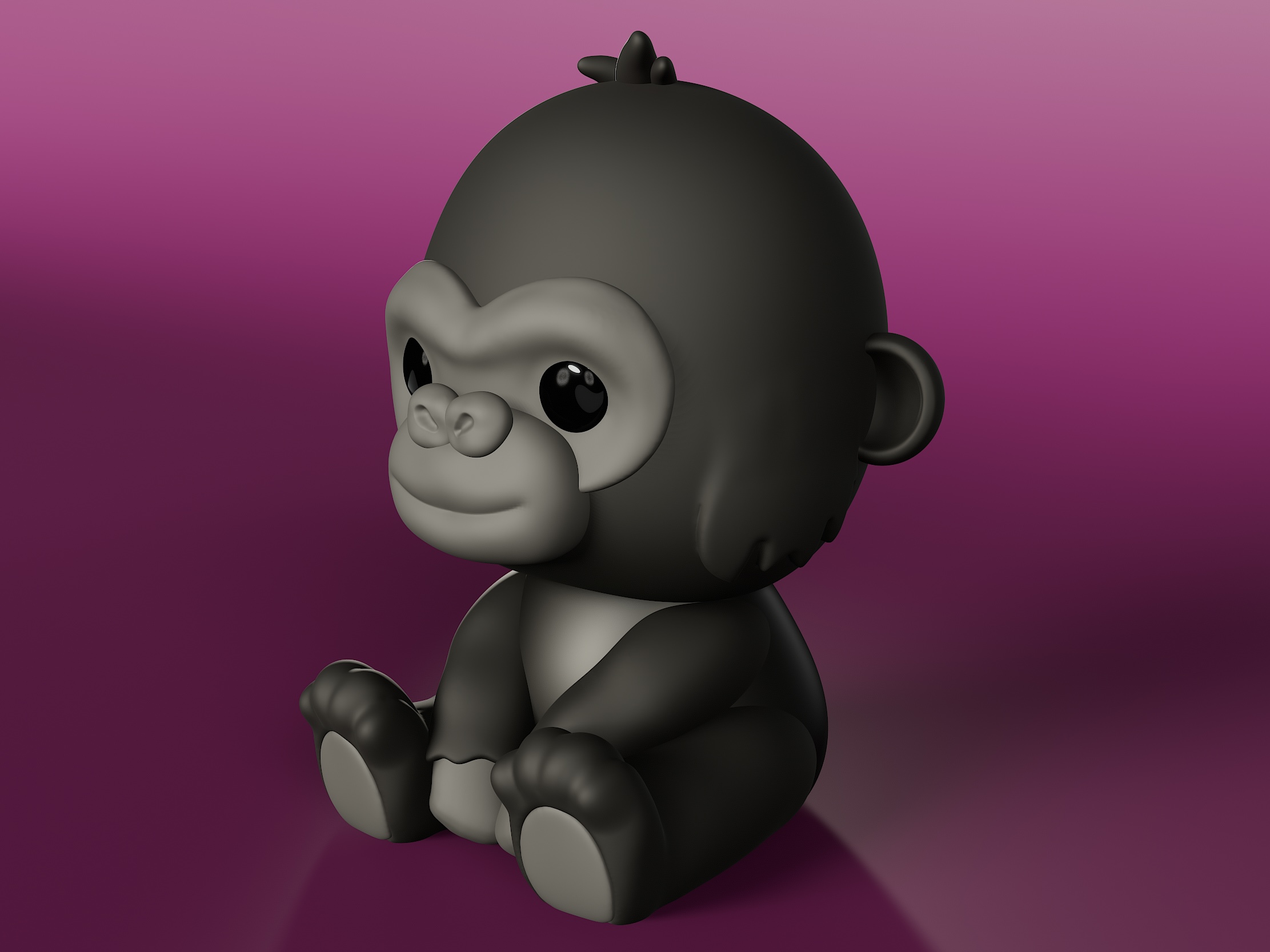 Miniatura 3 do modelo 3D Gorilla Gogo