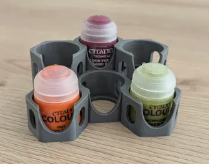 Honeycomb style Citadel paint rack