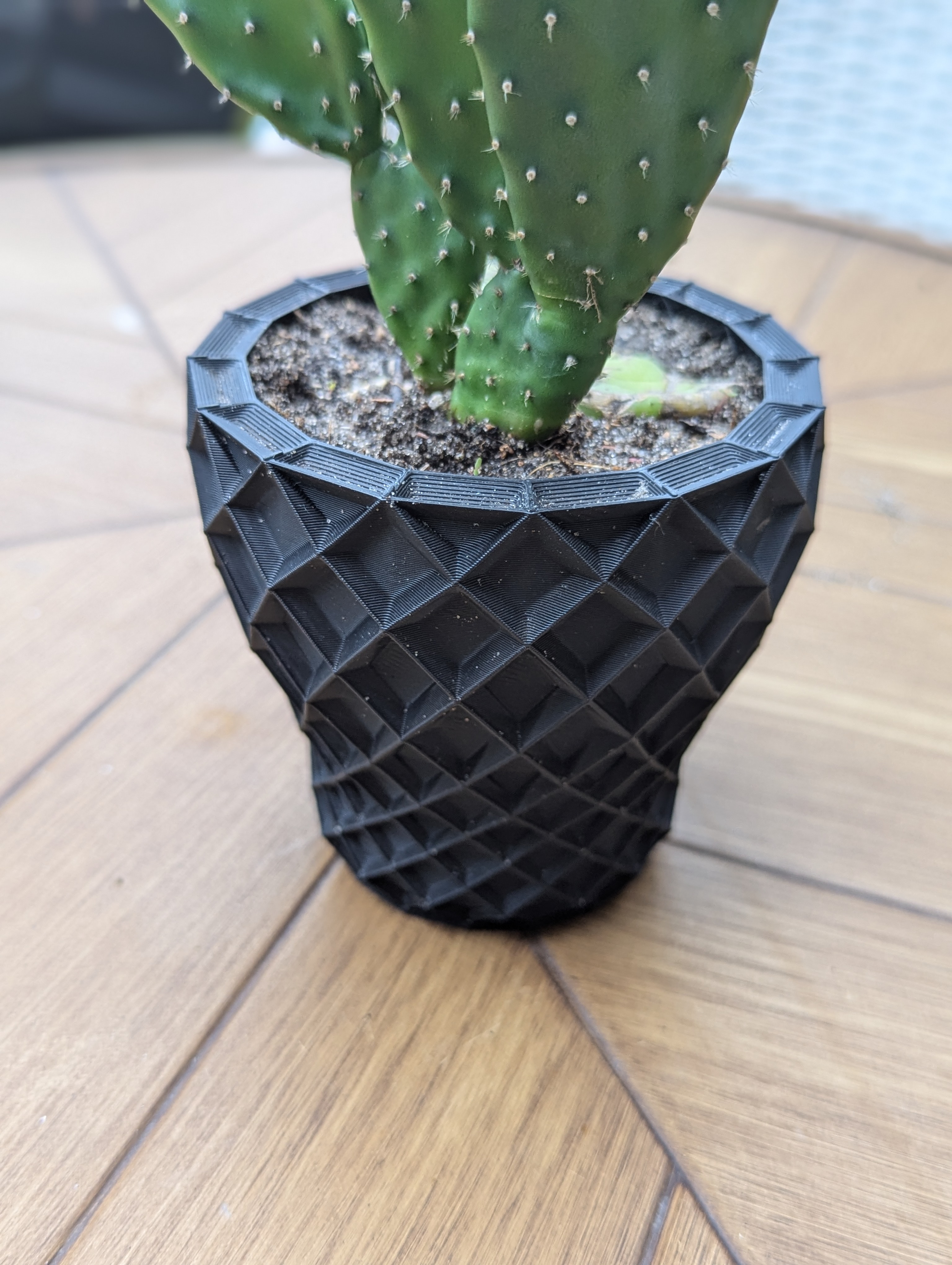 Diamond Grid Planter or Vase