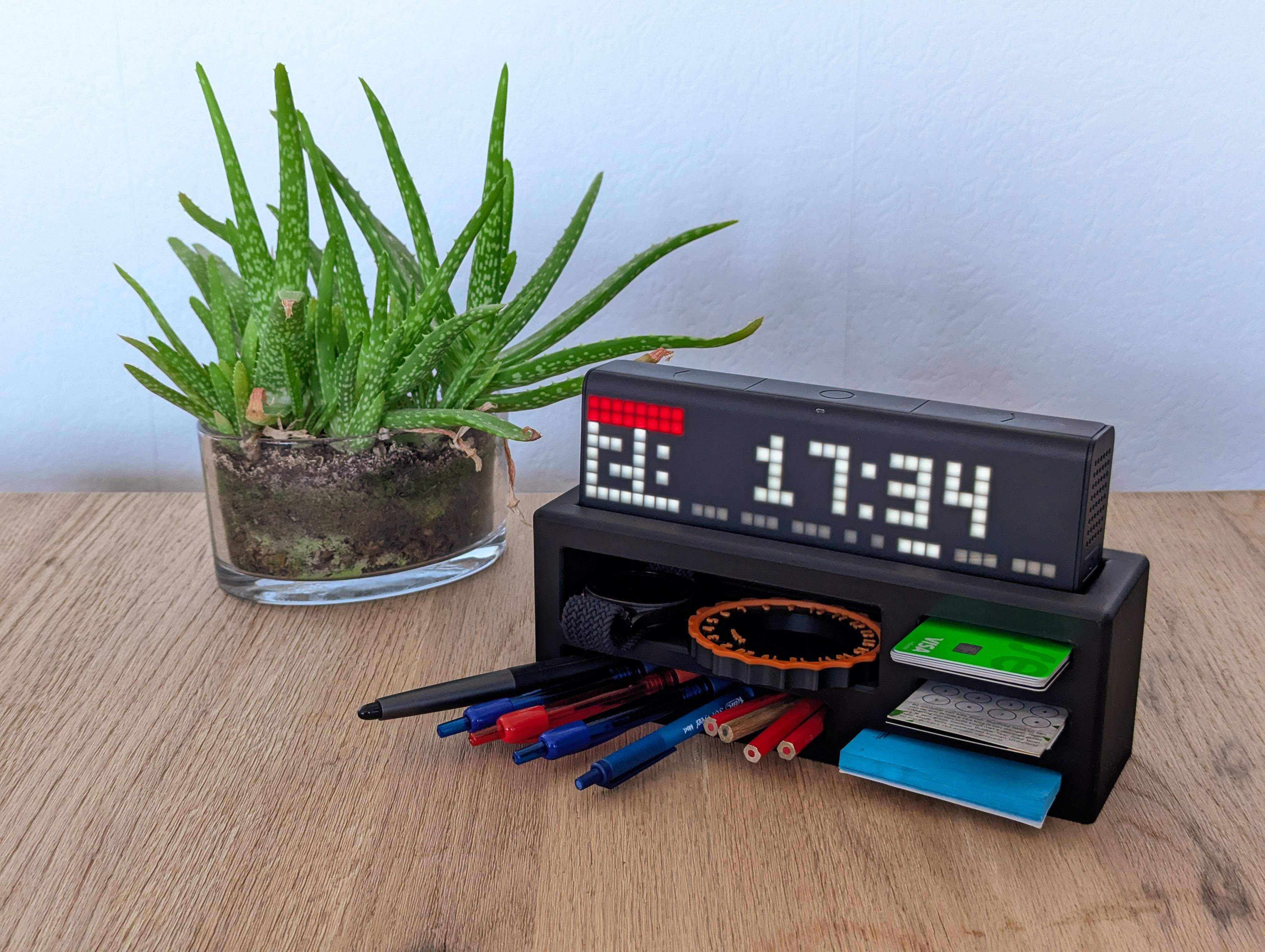 LaMetric Organizer and Riser for Office Desk