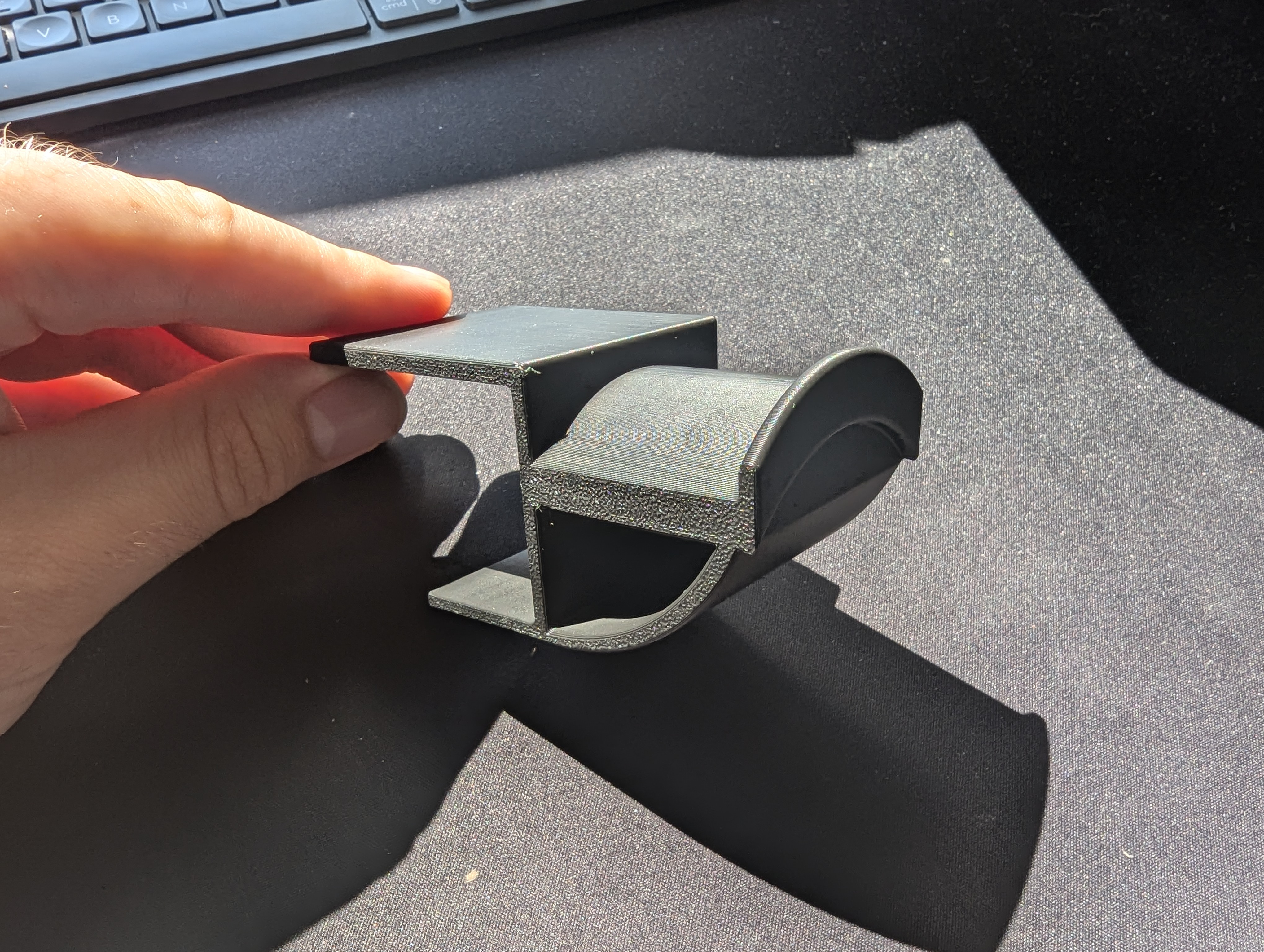 Yet another headphone holder - IKEA Ekbacken