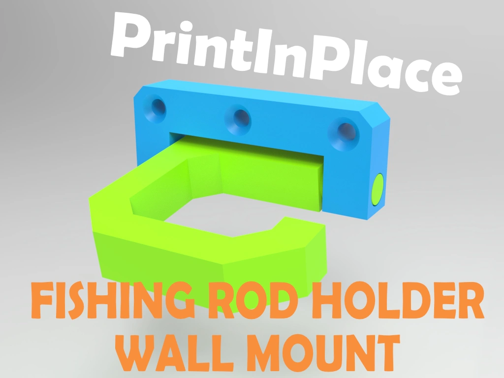 Fishing Rod Wall Holder by EngGraph | Download free STL model ...