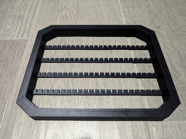 Earring holder with open top holes