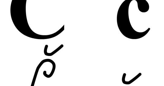 Simple letter Čč by Nina Máčová | Download free STL model | Printables.com